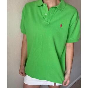 Polo Ralph Lauren Y2K Green Polo collegiate coastal preppy vintage sporty golf